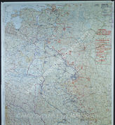 Дело 722: Документы отдела IIIb оперативного управления Генерального штаба при ОКХ: карта «Положение на Востоке» - Карта, показывающая положение войск вермахта на германо-советском фронте, включая положение частей Красной Армии, по состоянию на 14.06.1943