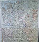 Дело 742: Документы отдела IIIb оперативного управления Генерального штаба при ОКХ: карта «Положение на Востоке» - Карта, показывающая положение войск вермахта на германо-советском фронте, включая положение частей Красной Армии, по состоянию на 04.07.1943