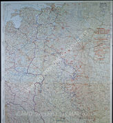 Дело 745: Документы отдела IIIb оперативного управления Генерального штаба при ОКХ: карта «Положение на Востоке» - Карта, показывающая положение войск вермахта на германо-советском фронте, включая положение частей Красной Армии, по состоянию на 07.07.1943