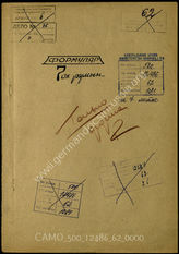 Akte 62: Unterlagen der Aufklärungsverwaltung des Generalstabes der Roten Armee: Erfassungsbögen mit Aufklärungsinformationen zum VII. rumänischen Armeekorps