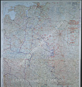 Дело 763: Документы отдела IIIb оперативного управления Генерального штаба при ОКХ: карта «Положение на Востоке» - Карта, показывающая положение войск вермахта на германо-советском фронте, включая положение частей Красной Армии, по состоянию на 25.07.1943