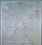 Дело 789: Документы отдела IIIb оперативного управления Генерального штаба при ОКХ: карта «Положение на Востоке» - Карта, показывающая положение войск вермахта на германо-советском фронте, включая положение частей Красной Армии, по состоянию на 20.08.1943