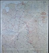 Дело 792: Документы отдела IIIb оперативного управления Генерального штаба при ОКХ: карта «Положение на Востоке» - Карта, показывающая положение войск вермахта на германо-советском фронте, включая положение частей Красной Армии, по состоянию на 23.08.1943