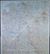 Дело 796: Документы отдела IIIb оперативного управления Генерального штаба при ОКХ: карта «Положение на Востоке» - Карта, показывающая положение войск вермахта на германо-советском фронте, включая положение частей Красной Армии, по состоянию на 27.08.1943
