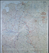 Дело 799: Документы отдела IIIb оперативного управления Генерального штаба при ОКХ: карта «Положение на Востоке» - Карта, показывающая положение войск вермахта на германо-советском фронте, включая положение частей Красной Армии, по состоянию на 30.08.1943