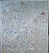 Дело 816: Документы отдела IIIb оперативного управления Генерального штаба при ОКХ: карта «Положение на Востоке» - Карта, показывающая положение войск вермахта на германо-советском фронте, включая положение частей Красной Армии, по состоянию на 16.09.1943