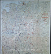 Дело 819: Документы отдела IIIb оперативного управления Генерального штаба при ОКХ: карта «Положение на Востоке» - Карта, показывающая положение войск вермахта на германо-советском фронте, включая положение частей Красной Армии, по состоянию на 19.09.1943