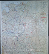 Дело 822: Документы отдела IIIb оперативного управления Генерального штаба при ОКХ: карта «Положение на Востоке» - Карта, показывающая положение войск вермахта на германо-советском фронте, включая положение частей Красной Армии, по состоянию на 22.09.1943