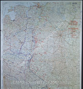 Дело 843: Документы отдела IIIb оперативного управления Генерального штаба при ОКХ: карта «Положение на Востоке» - Карта, показывающая положение войск вермахта на германо-советском фронте, включая положение частей Красной Армии, по состоянию на 13.10.1943