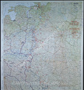 Дело 886: Документы отдела IIIb оперативного управления Генерального штаба при ОКХ: карта «Положение на Востоке» - Карта, показывающая положение войск вермахта на германо-советском фронте, включая положение частей Красной Армии, по состоянию на 25.11.1943