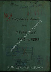 Akte 46: Allgemeine Heeresmitteilungen, hrsg. vom OKH, Teil C: Kraftfahrtechnischer Anhang zum Heeres-Verordnungsblatt, Teil C, 1940-1942