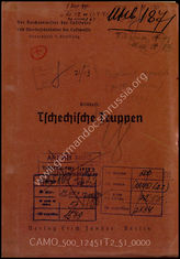 Akte 51: Unterlagen der Aufklärungsgruppe 13: Ausarbeitung der 5. Abteilung beim Generalstab der Luftwaffe im OKL: Bildheft: Tschechische Truppen, Berlin: Verlag Erich Zander, 1938