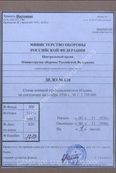Akte 620: Unterlagen der Abteilung Fremde Heere West beim Generalstab des Heeres im OKH: Kartenskizze zur Rüstungsindustrie Italiens, M 1:2.250.000, Stand November 1936 – Anlage 21