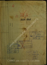 Akte 137: Allgemeine Heeresmitteilungen, hrsg. vom OKH, 12. JG, 1945, Ausgaben Nr. 1-4