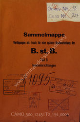 Akte 156: Unterlagen des Heeres-Gruppenintendanten 1: Weisungen und Bestimmungen des Inspekteurs der Festungen III des Allgemeinen Heeresamts im Allgemeinen Heeresamt beim Chef Heeresrüstung und Befehlshaber des Ersatzheeres im OKH