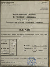 Akte 256: Unterlagen der Abteilung für Kriegskarten und Vermessungswesen (IV. Mil.-Geo.) im Generalstab des Heeres im OKH: Stadtplan Evora, M 1:7000, November 1940 (Anlage zu militärgeographische Studie über Spanien und Portugal) 