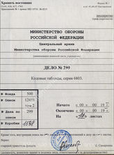 Akte 299: Schlüsseltafel Serie 6803