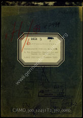 Akte 392: Stoffeinteilung Zeitabschnitt 1918 bis Ende 1923, C: Vom Versailler Vertrag bis zum Beginn des Ruhrkampfes, 1.7.1919 bis 31.12.1922 