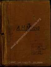 Akte 372: Unterlagen der 4. Kompanie des Festungs-Pionier-Bataillons 25: Allgemeine Heeresmitteilungen, hrsg. vom OKH, 10. JG, 1943, Ausgaben Nr. 1-21, 23-24 