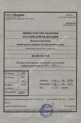 Akte 1329: Unterlagen der Ic-Abteilung des Gruppenkommandos 1: Posteingangs- und Postausgangsbuch der Ic-Abteilung des Gruppenkommandos 1