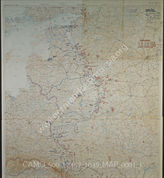 Дело 1039: Документы отдела IIIb оперативного управления Генерального штаба ОКХ: карта «Положение на Востоке» - Карта, показывающая положение войск вермахта на германо-советском фронте, включая положение частей Красной Армии, по состоянию на 29.04.1944