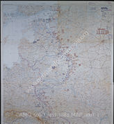 Дело 1084: Документы отдела IIIb оперативного управления Генерального штаба ОКХ: карта «Положение на Востоке» - Карта, показывающая положение войск вермахта на германо-советском фронте, включая положение частей Красной Армии, по состоянию на 13.06.1944